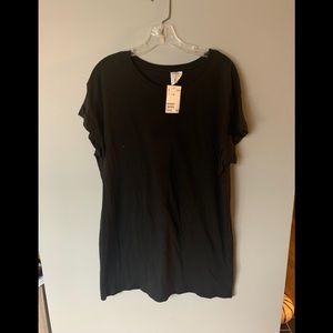 H&M short sleeve black dress